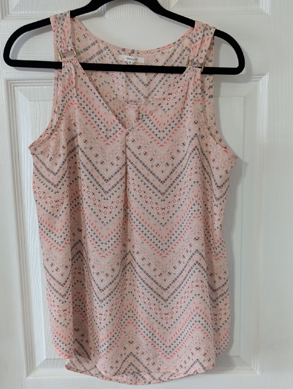 Maurices Blush Pink Aztec-Print Tank Top